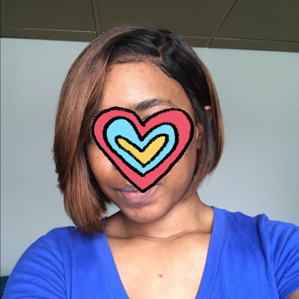 Glueless lace wig
